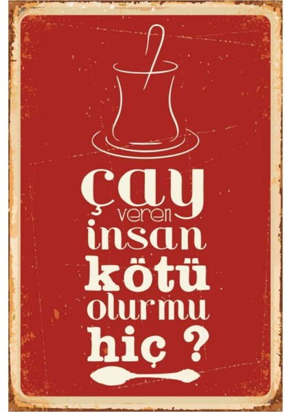 Çay Poster, Modern Duvar Dekoru, Sanatsal Poster, Ev Ofis, Cafe Duvar Süs