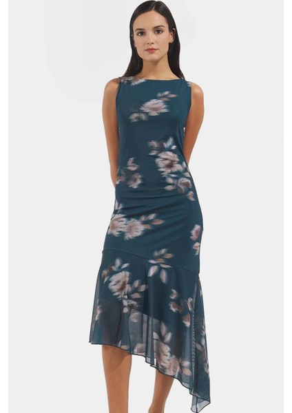 Asimetrik Midi Bodycon Elbise Örme Polyester Yazlık Günlük Dayanıklı Malzeme Premium Kalite fiyatları