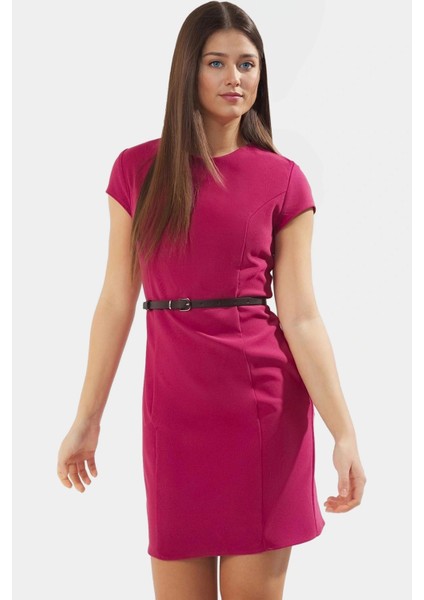 Şık Kemerli Mini Elbise Dokuma Kumaş Bodycon Kalıp Yazlık Dayanıklı Malzeme Özenle Seçilmiş fiyatları