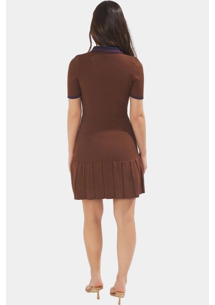 Mini Polo Yaka Triko Elbise Yazlık Rahat Günlük Stil ve Şık Modern modelleri