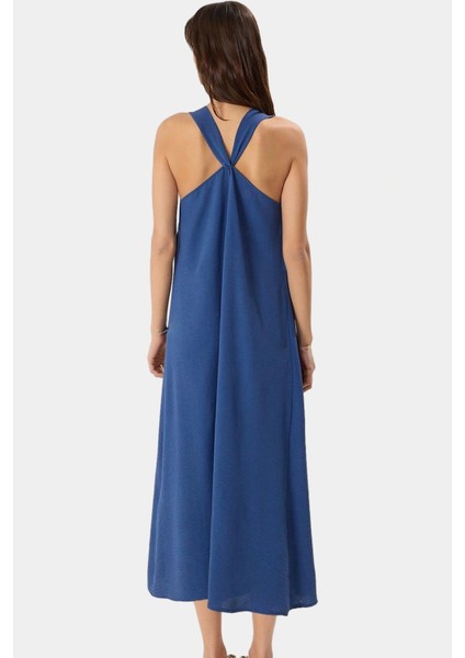 Maxi Elbise Düz Kesim V Yaka Yazlık Günlük Polyester Dokuma Yüksek Kalite Mükemmel Uyum modelleri