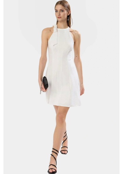 Yazlık Mini Elbise Astarlı Dokuma Kumaştan Şık ve Rahat Dayanıklı Malzeme Günlük Kullanım Için