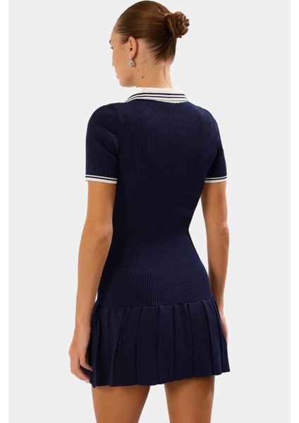 Mini Polo Yaka Triko Elbise Yazlık Rahat Günlük Stil ve Şık Modern modelleri