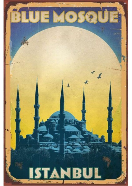 Istanbul Cami Poster, Modern Duvar Dekoru, Sanatsal Tablo, Ev Ofis, Cafe Duvar Süs