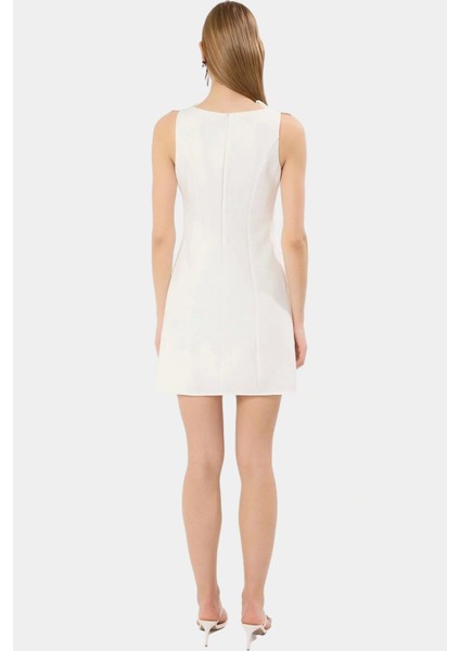 Yazlık A Kesim Fiyonklu Mini Dokuma Elbise Zarifane Tasarım Mükemmel Uyum fiyatları