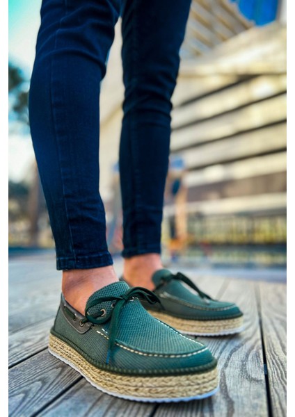 J311 Espadril Ortopedik Hasır Taban Günlük Triko Erkek Klasik Ayakkabı Tkt Haki fiyatları