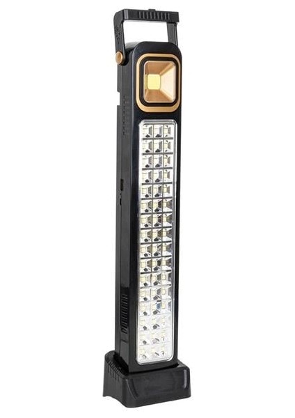 PR-3838 2 Watt Cob Ledli + 48 Ledli̇ Solar Şarjlı Işıldak