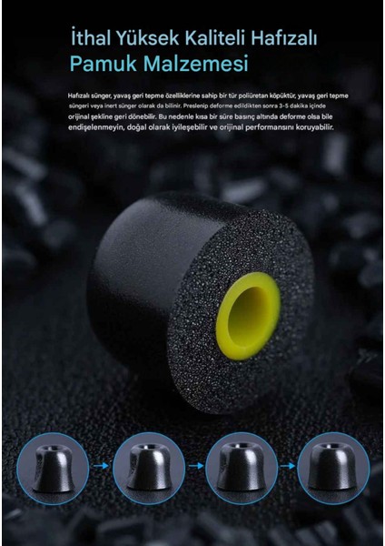 Kz FT01 Memory Foam Kulaklık Ucu 3 Boy indirimleri