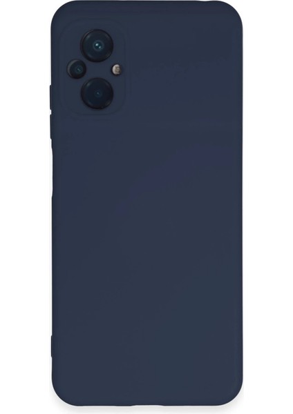 Xiaomi Poco M5 Kılıf Nano Içi Kadife Silikon - Lacivert - NFND1091-8617