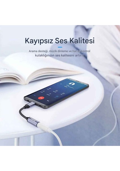 Type-C To 3.5mm Dac Jack Aux Kulaklık Çevirici indirimleri