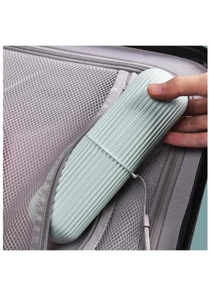 Çizgili Seyahat Kutusu | Makyaj Takı Organizeri Mini Saklama Kutusu Karışık Renk 19 x 6 cm indirimleri