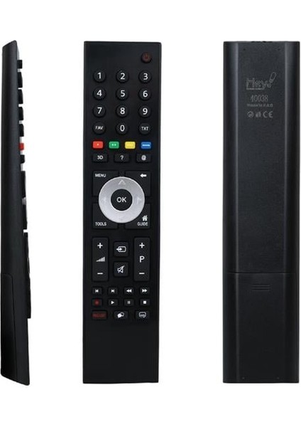 Arçelik Beko Gri Göbek 3D Tuşlu LCD LED Tv Kumanda