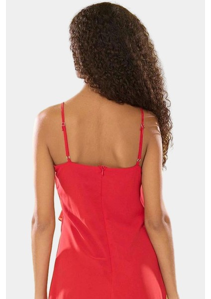 Yazlık Mini A Kesim Fırfırlı Elbise Şifon Dokuma Polyester Kumaş Zarifane Tasarım modelleri