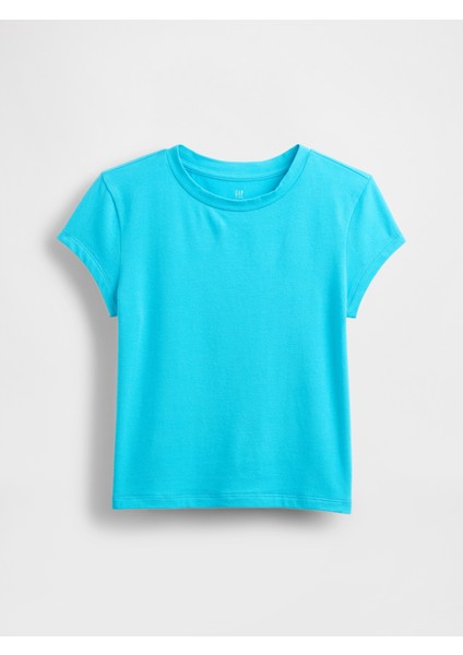 Kız Çocuk Mavi Stretch T-Shirt fırsatları