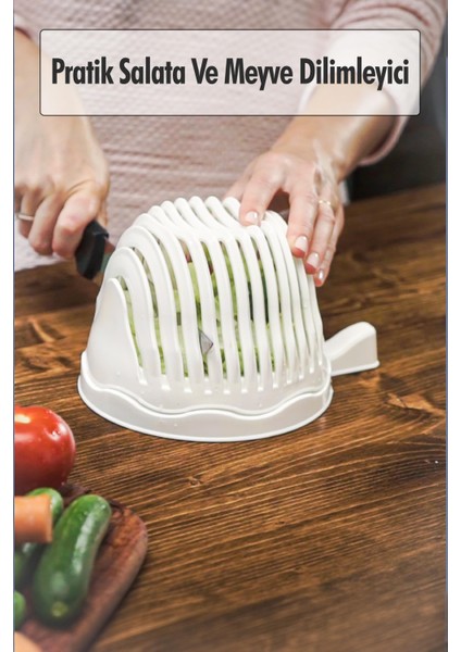 Pratik Salata ve Meyve Dilimleyici & Pratik Süzgeç