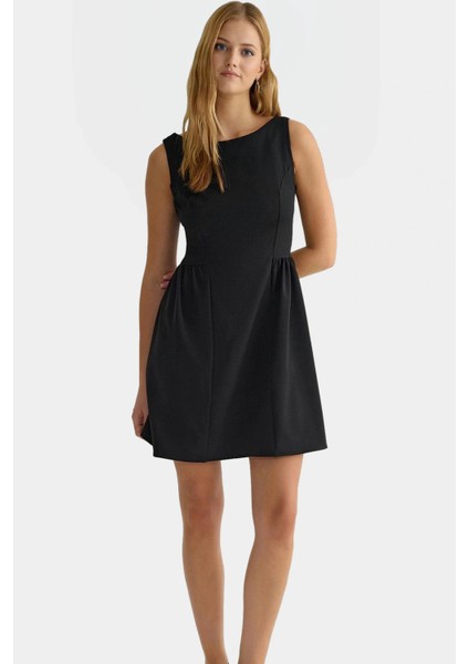 Kadın A Line Mini Elbise 87% Polyester 13% Elastan Yazlık Modern Stil Özel Tasarım Şık Görünüm fiyatları