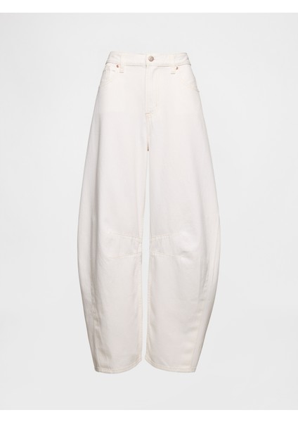 Kadın Kırık Beyaz High Rise Ultrasoft Horseshoe Jean Pantolon fiyatları