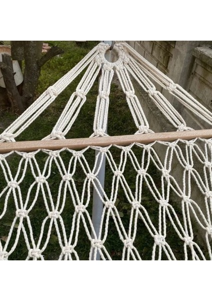 Makrome Salıncak Hamak El Örmesi Çift Katlı Tek Kişilik En 95CM Boy 2mt Taşıma Ipli 200 kg fiyatları