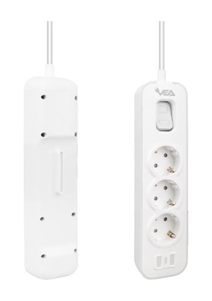 VE-NOVA103 A Class 3'lü Anahtarlı 1.5 Metre Akım Korumalı Priz fiyatları