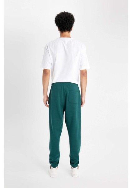 Regular Fit Jogger Eşofman Altı Fleto Cepli Baskılı Beli Bağcıklı Lastikli Paça D2025AX24WN
