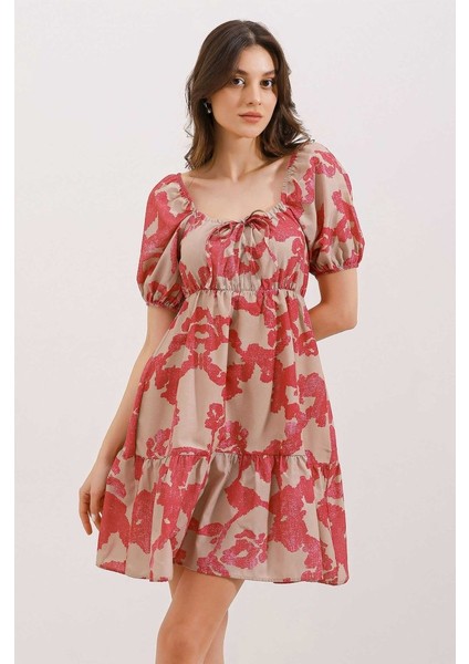 2351 Kloş Poplin Elbise - D. Fuşya modelleri