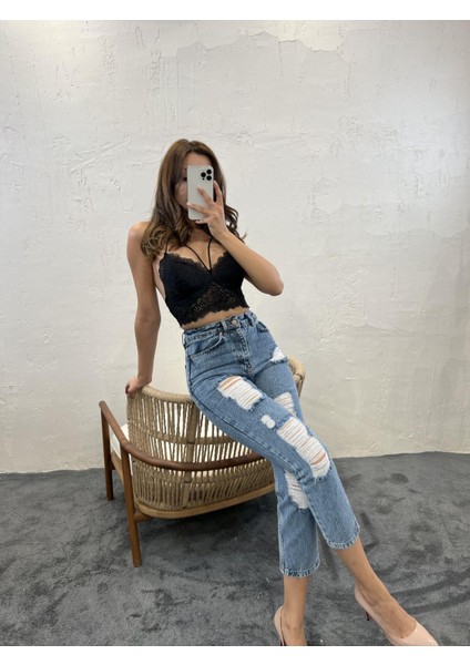 5998 Kot Pantolon-Mavi