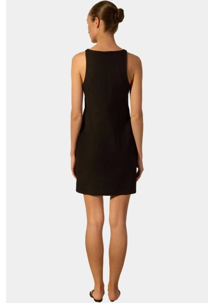 Yazlık Keten Karışımlı Mini Elbise Rahat Günlük Stil Dayanıklı Malzeme Profesyonel Görünüm modelleri