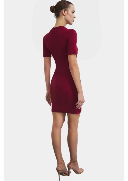 Kadın Mini Örme Elbise Bodycon Kalıp Kısa Kol Yazlık Günlük Profesyonel Görünüm Rahat ve Şık modelleri