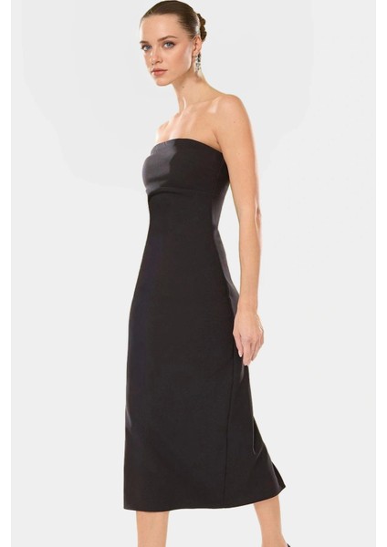 Midi Boy Dokuma Elbise Bodycon Kalıp Vücudu Saran Tasarım Rahat Kullanım Modern Stil fiyatları