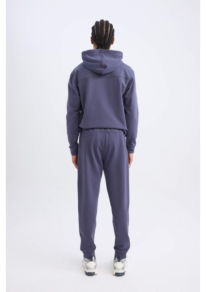 Fit Jogger Eşofman Altı Skuba Dalgıç Kumaş Standart Fit Beli Bağcıklı Lastikli Paça D1898AX24AU