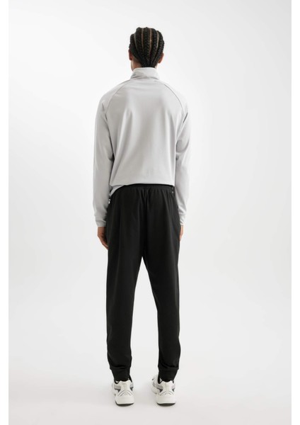 Fit Jogger Eşofman Altı Standart Fit Fermuar Cepli Skuba Dalgıç Kumaş D1896AX24AU