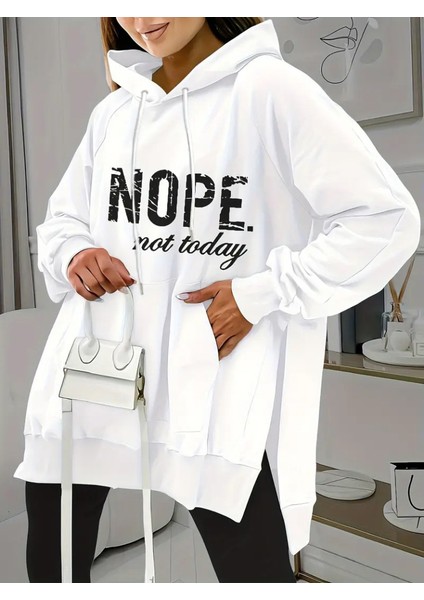 Kadın Uzun Kollu Kapşonlu Bağcıklı Viskon Iki Iplik Sweat modelleri