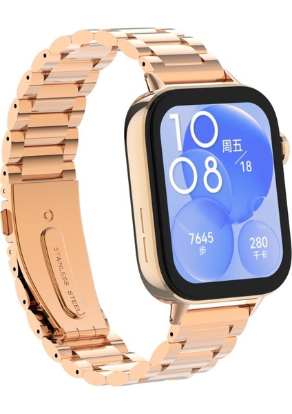 Huawei Watch Fit 4 Ile Uyumlu Paslanmaz Çelik Kordon Ayarlanabilir Metal Kayış + Ayarlama Aparatı fiyatları