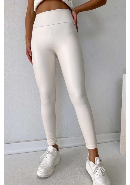 Kadın Yüksek Bel Içi Şardonlu Fırsat Ürün Toparlayıcı Tayt fırsatları