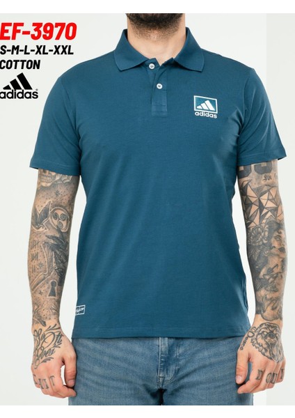 Adidas EF-3970 Erkek Pamuk Cotton Polo Yaka T-Shirt
