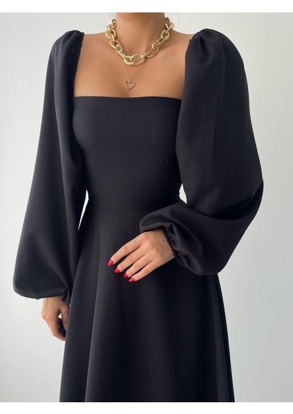 Nouna Balon Kol Elbise