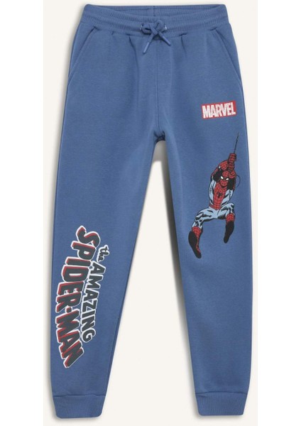 Erkek Çocuk 2'li Takım Marvel Comics Kapüşonlu Sweatshirt Beli Lastikli Eşofman Altı D2402A824AU