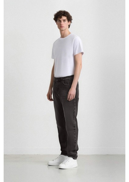 90's Slim Fit Dar Kalıp Yüksek Bel Dar Paça Jean Pantolon D1814AX24WN modelleri