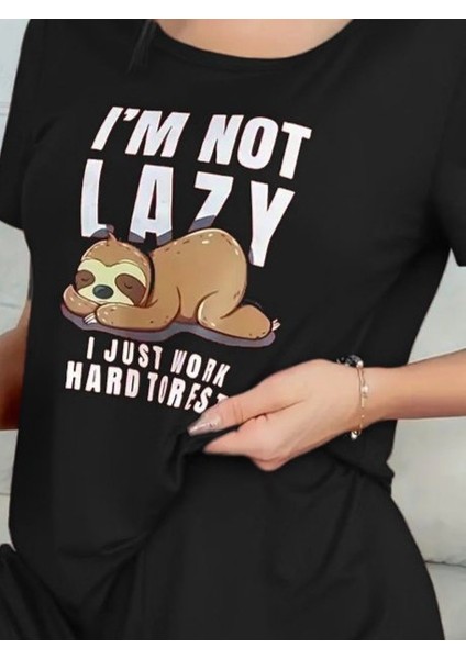 Kadın Kısa Kollu Bisiklet Yaka Baskılı Viskon Bluz ve Şort Ikili Takım fiyatları