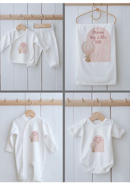 Organik 11'li Hastane Çıkışı - For Baby - Pembe Balonda Ayı fiyatları