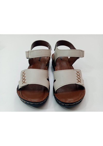 Kadın Sandalet Bej Renk Yumuşak Şilteli Poli Taban fırsatları