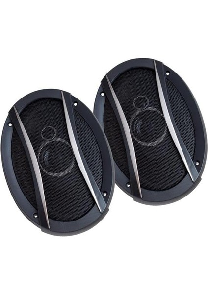 HR-6935TW 1250 Watt 6 x 9 Kapaklı Çiftli Takım Oval Hoparlör