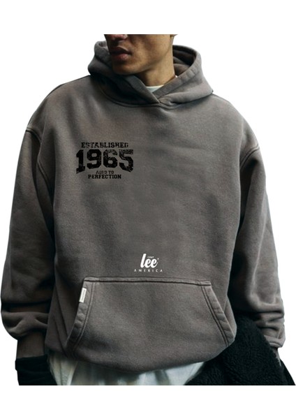 Kapüşonlu Sweatshirt Erkek Bayan Konpakt Penye
