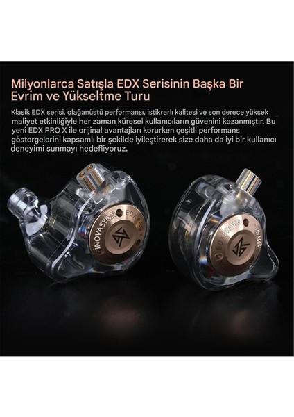 Kz Edx Pro x 1dd 10MM Kulak Içi Kulaklık Mikrofonlu ve Type C Dönüştücü Kablo fiyatları