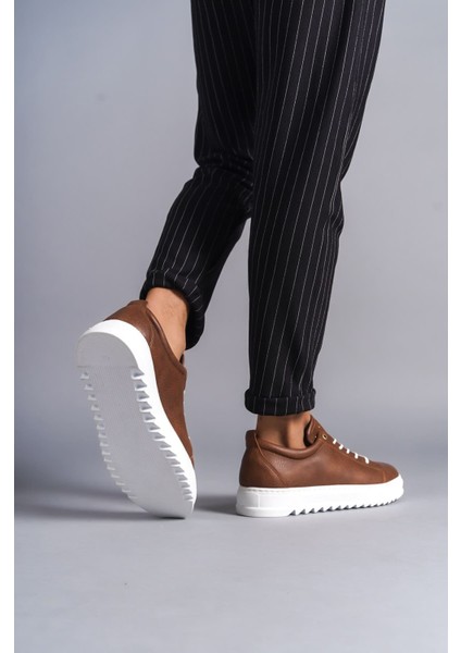 J152 Cool Bağcıklı Cilt Erkek Günlük Spor Klasik Ayakkabı Cbt - Taba modelleri