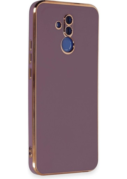 Huawei Mate 20 Lite Kılıf Volet Silikon - Mor Nrmsa