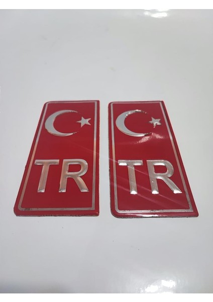 Unıversal Plaka Çıkartma Ayyıldız Tr Takım (2 Adet)