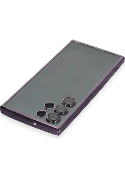 Samsung Galaxy S22 Ultra Kılıf Razer Lensli Silikon - Mor Nrmsa fırsatları