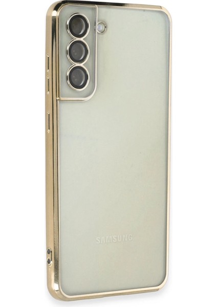 Samsung Galaxy S21 Fe Kılıf Razer Lensli Silikon - Gold Nrmsa fiyatları
