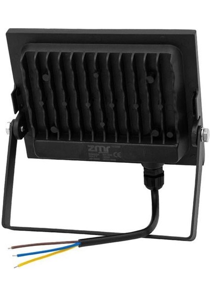 30 Watt 6500K IP66 150* Işık Açısı 220 Volt Siyah Slim Kasa LED Projektör